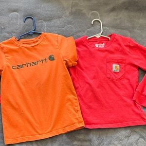 Carhartt Kids' Orange and Red Tees 6